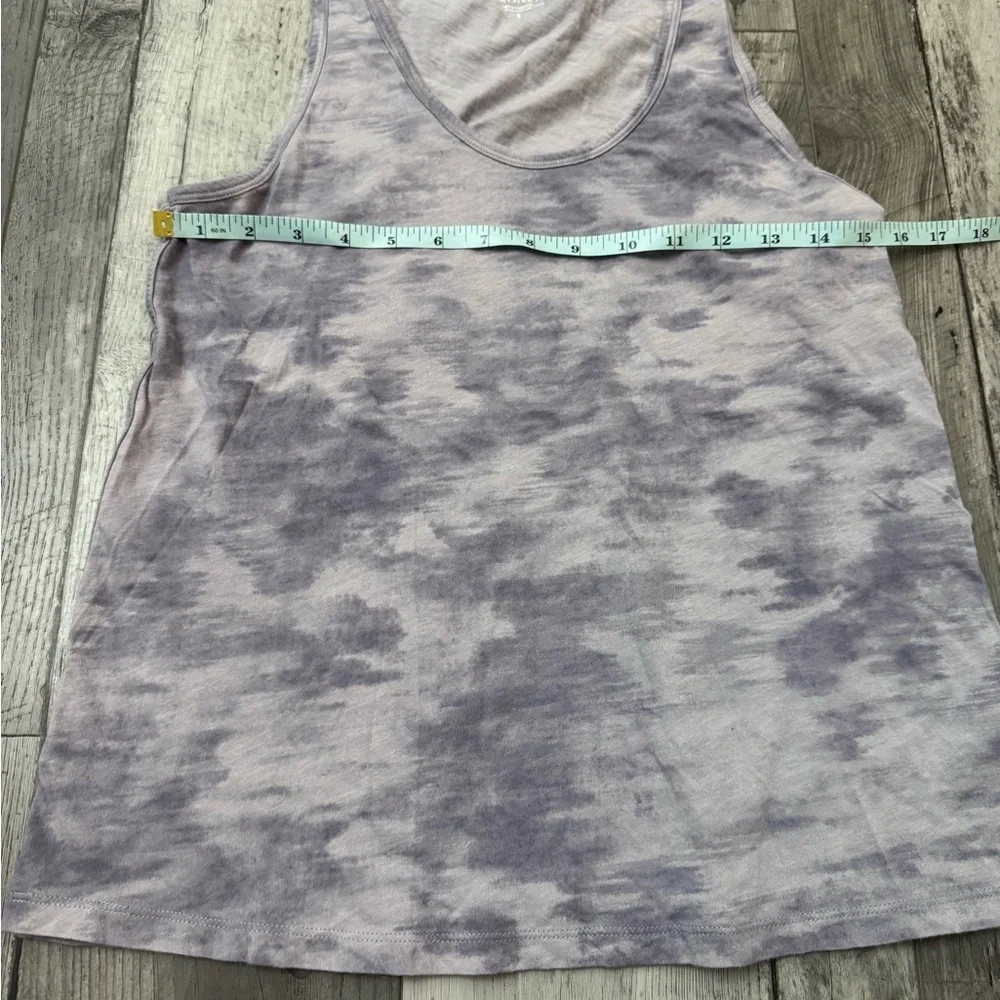 Athleta Organic Daily Tie Dye Tank Women’s Purple Sleeveless Small